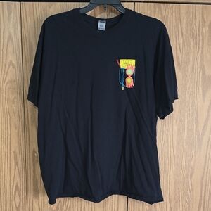 Gildan Navy T-Shirt with Colorful Graphic